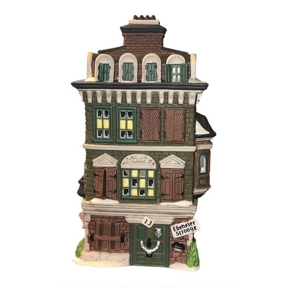 Department 56 Flat of Ebenezer Scrooge Dicken's Village Vintage 1989 55875 - Picture 1 of 9